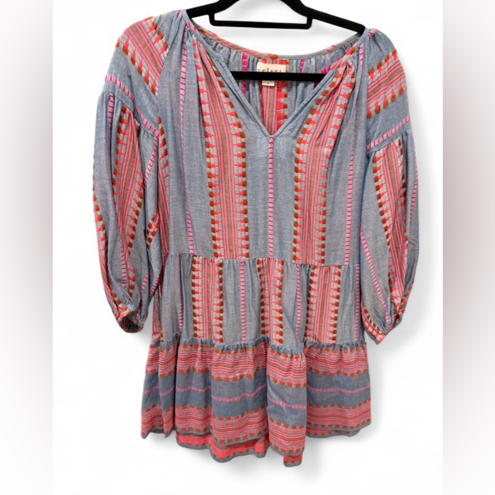 VELVET - women’s blue and pink dress